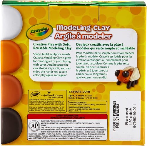Miniatura 5 de Crayola Arcilla para modelar, no seca, colores surtidos, 1 libra