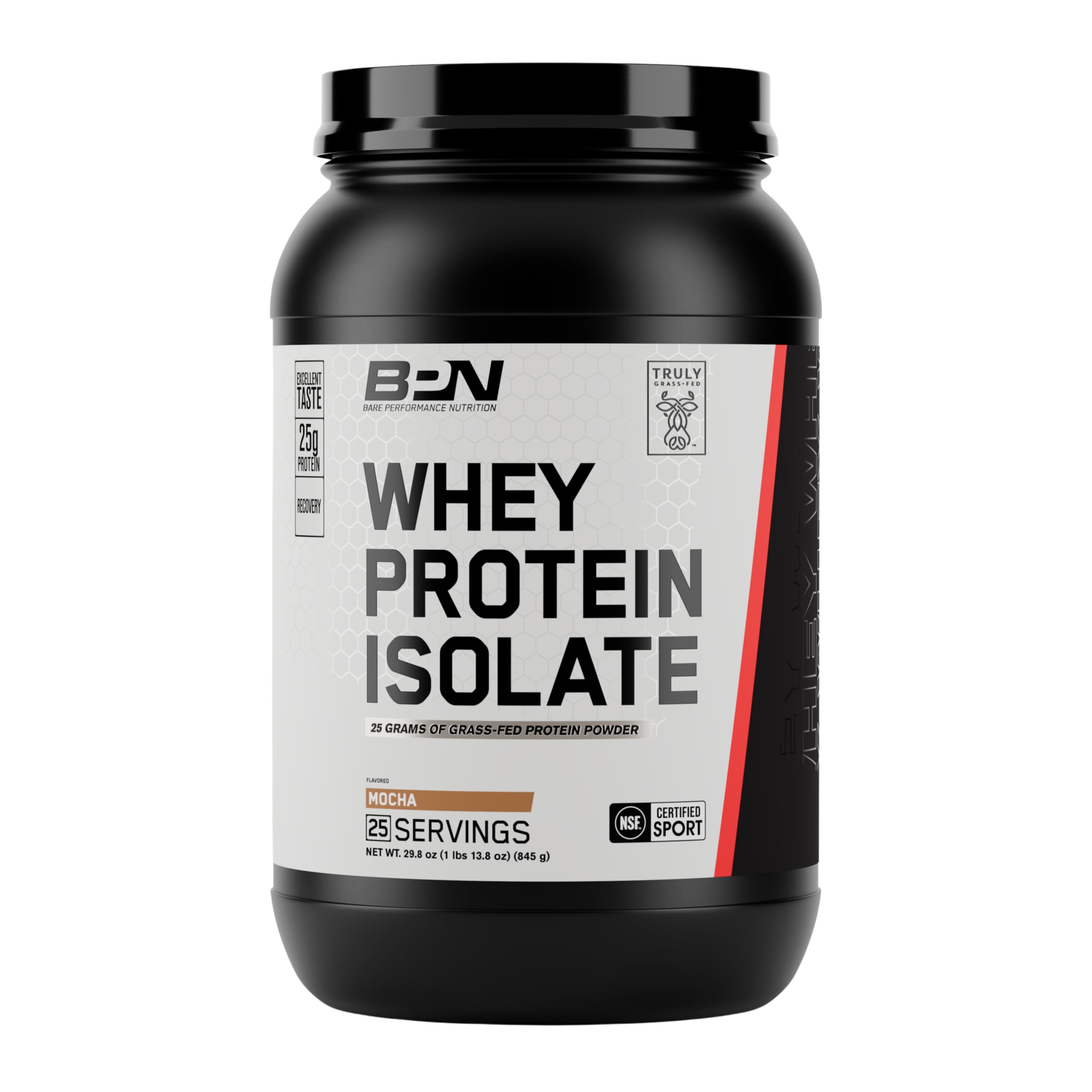 BPN Whey Protein Isolate, Grass-Fed, Fudge Chocolate, 25 Servings — Amazon image 7