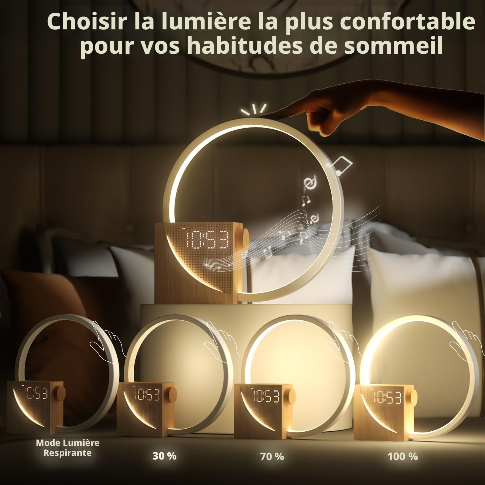 Réveil Réglable au Lever Du Soleil pour les Gros Dormeurs, Réveil 3195 6032960373287