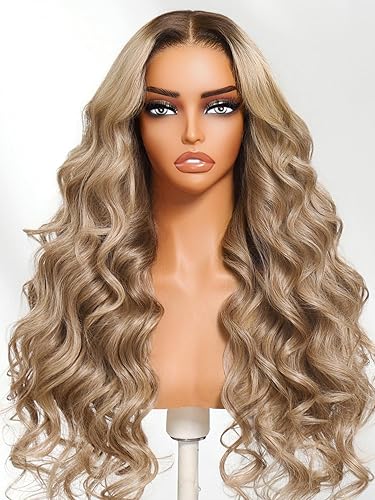 Miniatura 42 de Julia Hair Pre Everything - Pelucas de cabello humano con encaje frontal HD de 13x4, sin pegamento, pre despuntadas, pre cortadas, balayage, con
