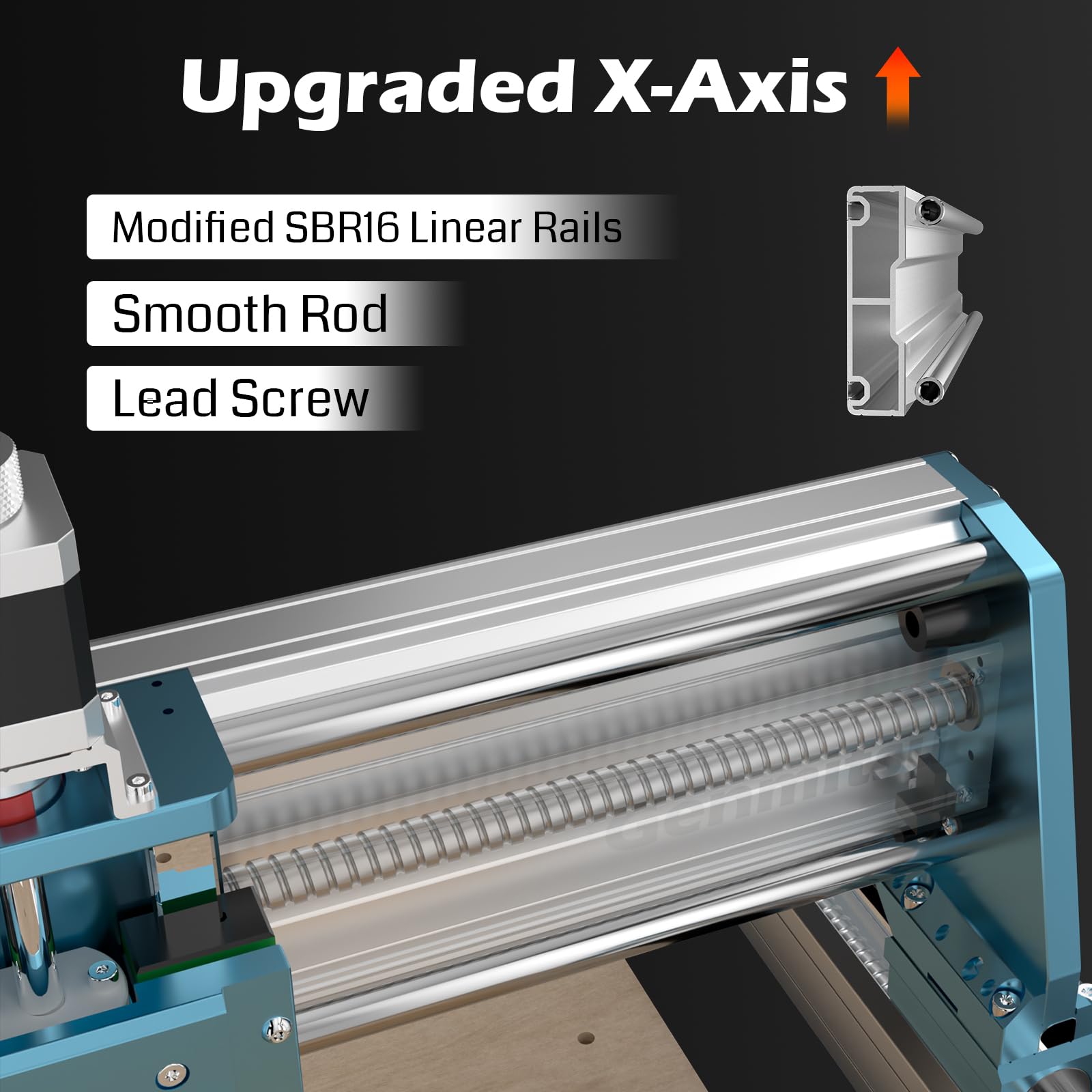 Genmitsu Fresatrice CNC 4040-PRO MAX+5W Modulo laser compresso