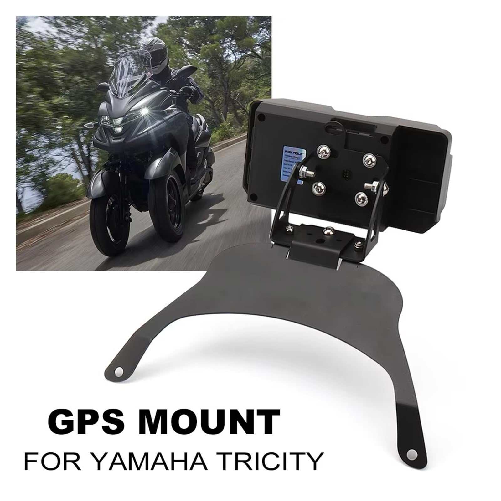 Per Supporto Telefono Cellulare Per Tricity Supporto Per Piastra Navigazione GPS Porta Telefono Moto(Wireless - kit)
