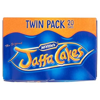 Original McVities The Original Jaffa Cakes Twin Pack Imported From The UK England The Very Best Original British Jaffa Cakes A Genoise Sponge Base Layer Of Orange Flavored Jam Coating Of Sponge