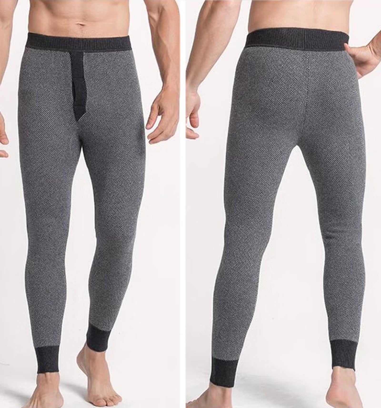 Herren Thermounterwäsche Unterhose Winter Base Layer Hose Thermo Leggings Damen,98.5% Kaschmir
