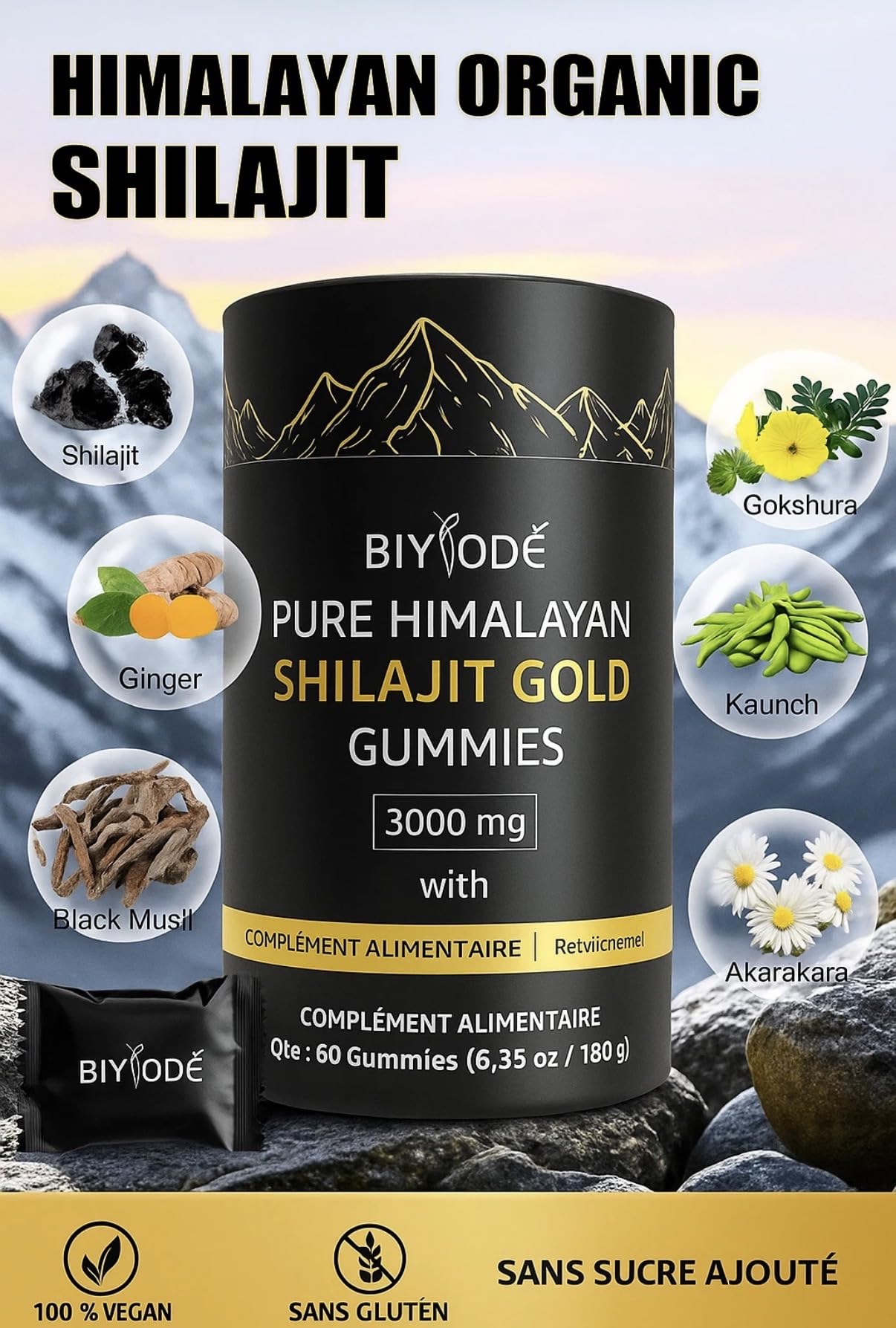 Gummies Shilajit Gold - altamente dosato efficace
