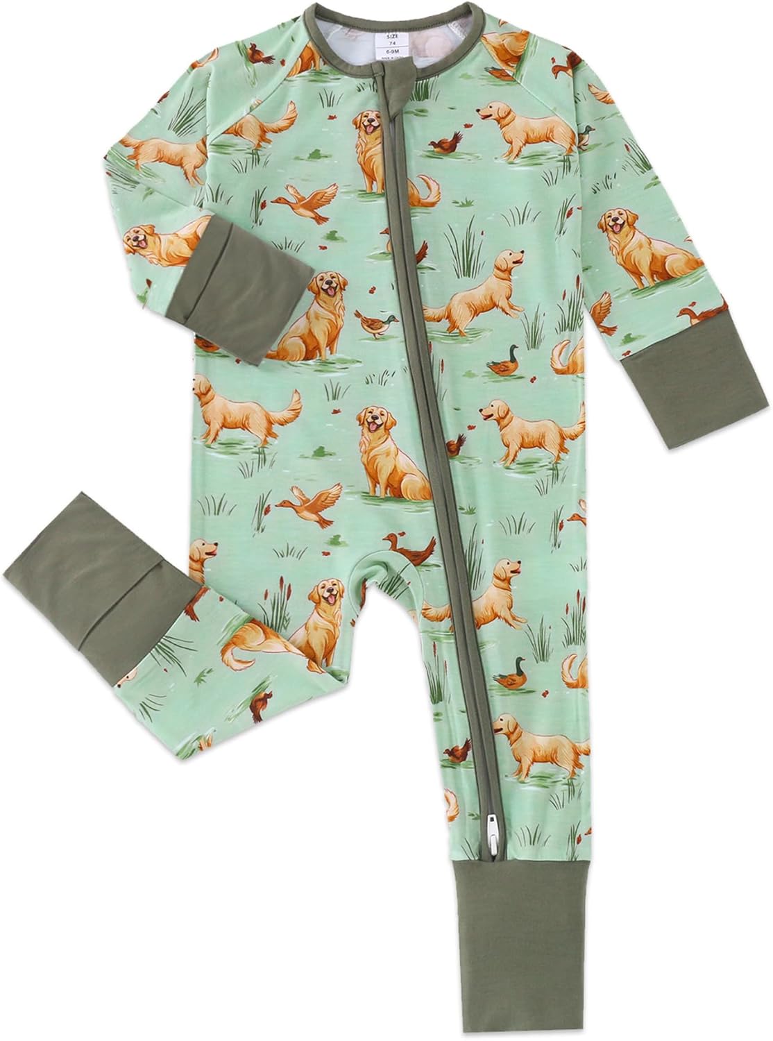 Baby Footless Pajamas with Mittens and Feet Cuffs Viscose of Bamboo Cartoon Infant Boys Girls Zippy Pjs Romper Baby Footless Pajamas with Mittens and Feet Cuffs Viscose of Bamboo Cartoon Infant Boys Girls Zippy Pjs Romper