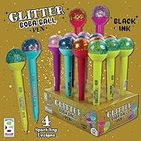 Vista 7 de Raymond Geddes Glitter Boba Squishy Top Pen (paquete de 12)