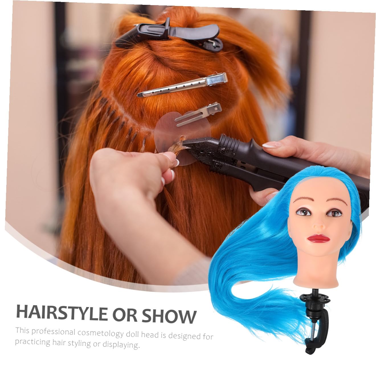 Testa Di Manichino Per Parrucchieri Testa Da Allenamento Per Donne Per Acconciature Per Tagliare Arricciare Intrecciare e Acconciare i Capelli
