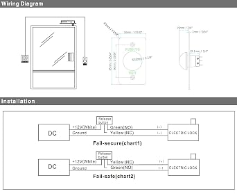 UHPPOTE Momentary Toggle Push to Exit Button Switch NO/COM/NC Contact