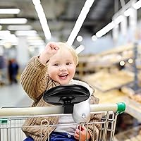 Vista 9 de Accmor Juguete para volante de cochecito, volante simulado para cochecito, carritos de compras, carrito universal desmontable de simulación