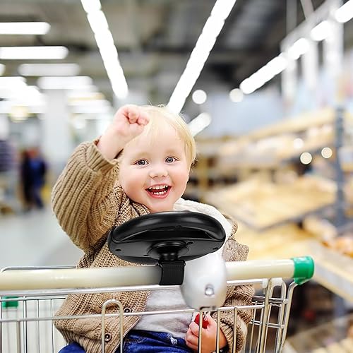 Miniatura 9 de Accmor Juguete para volante de cochecito, volante simulado para cochecito de bebé, carritos de compras, carritos de compras divertidos, accesorios