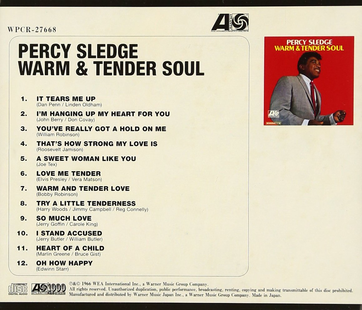 PERCY SLEDGE - Warm & Tender Soul - CD