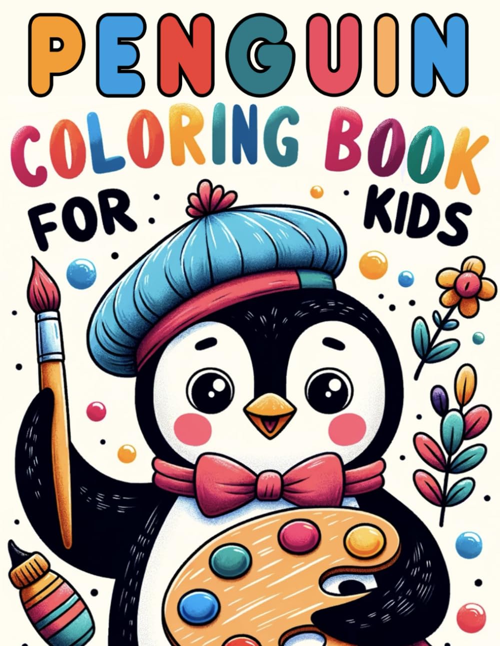 Penguin Coloring Book For Kids: 50 Fun & Detailed Pages - Perfect For Boys & Girls Who Loves Penguins, Antarctic Animals Coloring Book For Children