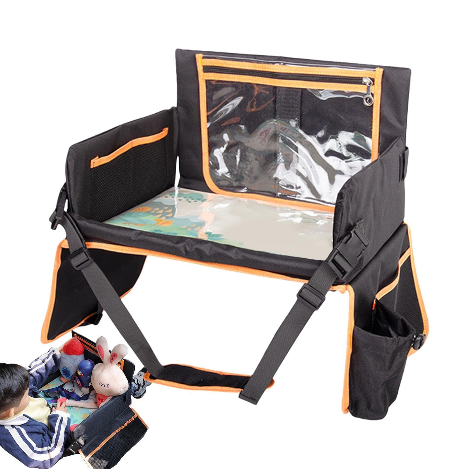 Vassoio Seggiolino Auto Per Bambini Viaggio Tavolino per Seggiolino Auto, | Vassoio Seggiolino Scrivania Laptop Supporto Aereo