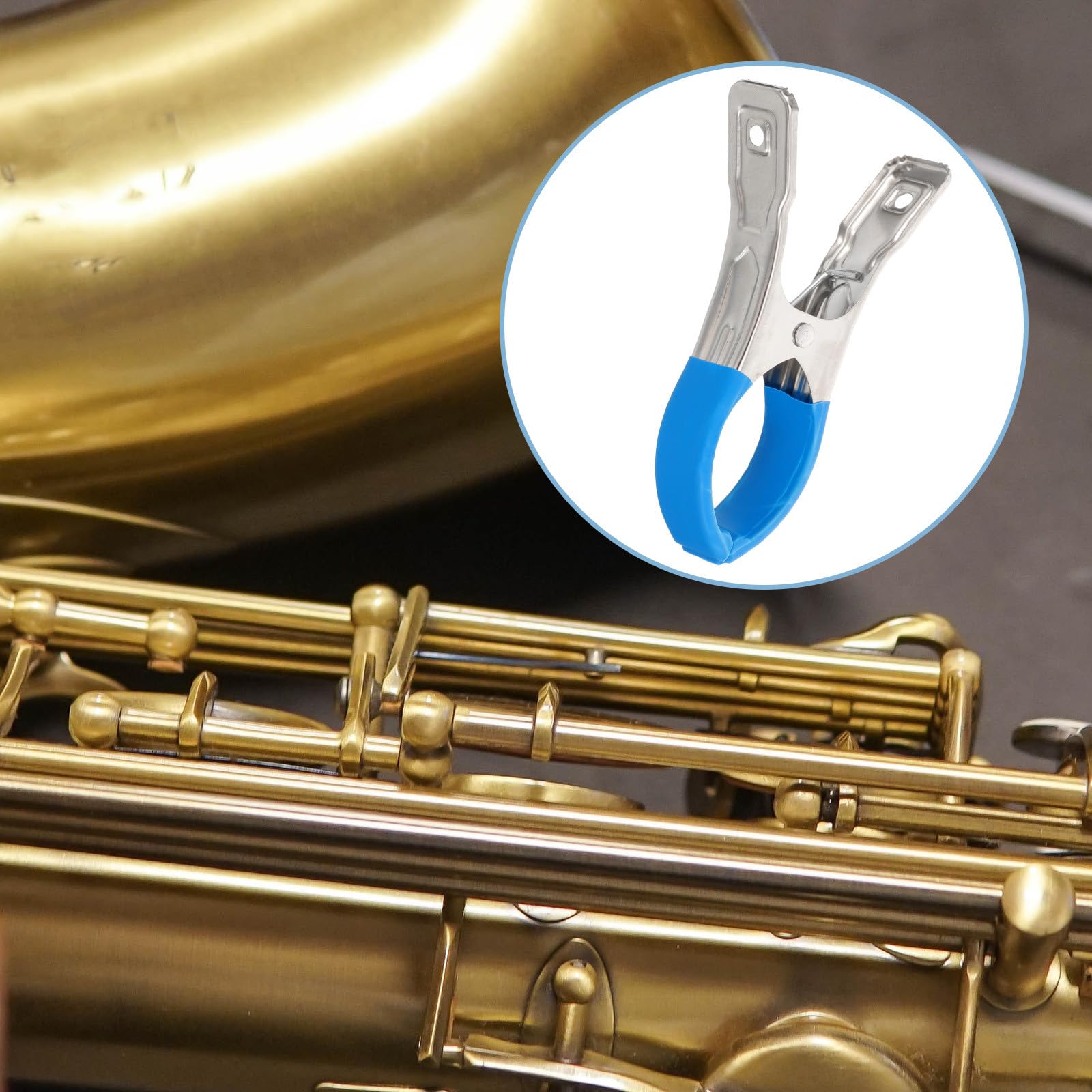 VICASKY Pinces de Réparation pour Saxophone et Clarinette 3 Pcs en Acier Inoxydable, Clips D'indentation Compacts pour Outils D'entretien D'instruments à Vent, Accessoires Pratiques