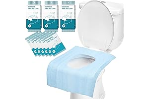 Disposable Toilet Seat Covers - 30 Pack Premium Waterproof Extra Large