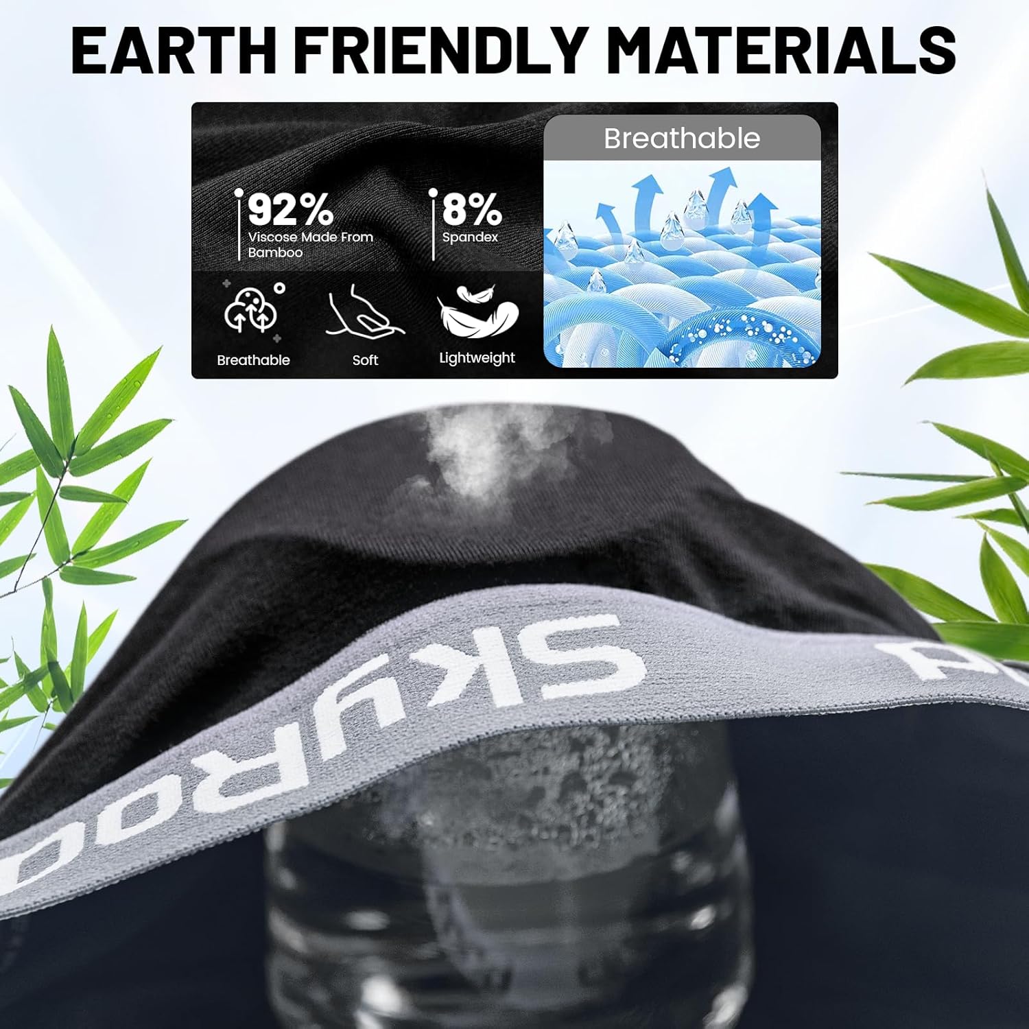 SkyRoad Men's Ultra-Comfort Boxer Briefs 7-Pack, Moisture-Wicking, Breathable & No Ride Up with Fly - Image 5