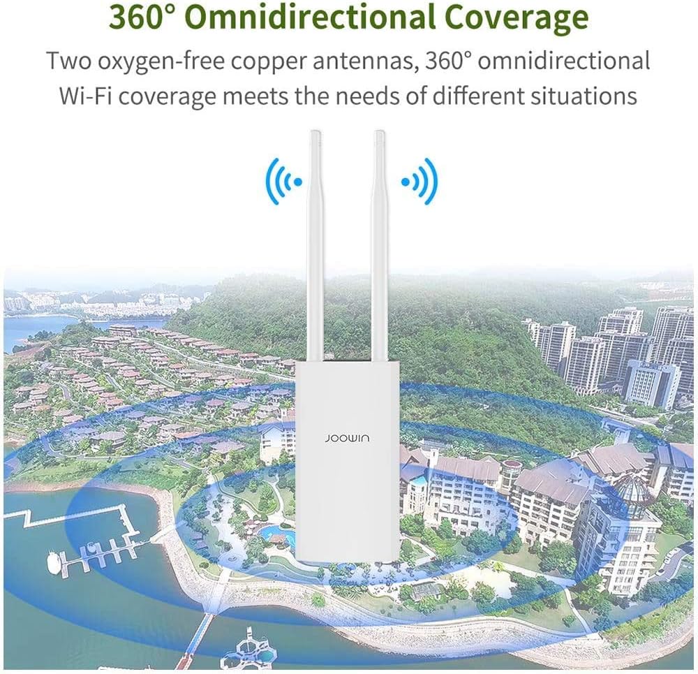 Hоttеѕt Sаlеѕ JOOWIN AC1200 High Power Outdoor Wireless Access Point with Poe, 2.4GHz 300Mbps or 5.8GHz 867Mbps Dual Band 802.11AC Wireless WiFi Access Points/Router/Bridge/Repeater, Used for Outdoor WiFi Coverage 50% оƒƒ Dіѕсоunt JOOWIN AC1200 High Power Outdoor Wireless Access Point with Poe, 2.4GHz 300Mbps or 5.8GHz 867Mbps Dual Band 802.11AC Wireless WiFi Access Points/Router/Bridge/Repeater, Used for Outdoor WiFi Coverage