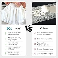 Vista 7 de Cinta de Butilo Cinta de Sellado Impermeable 2 pulgadas x 33 pies, Cinta de Papel de Aluminio Autoadhesiva para Techo de Metal, Toldo de RV