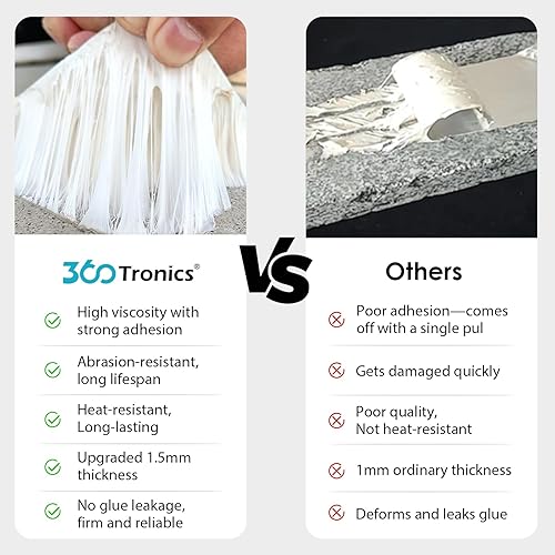 Miniatura 4 de Cinta de butilo impermeable de 2 pulgadas de ancho x 16.4 pies de largo, cinta mejorada a prueba de fugas para reparaciones de plástico y metal,