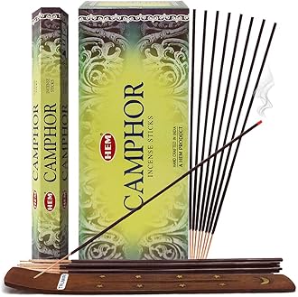 Camphor Incense Sticks and Incense Stick Holder Bundle Insence Insense Hem Incense Sticks