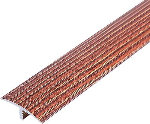 Miniatura 9 de Wcxixo Tira de transición de suelo con moldura en T, 1.6 in de ancho de vinilo para puertas, umbral de puerta corrediza para cocina, dormitorio,