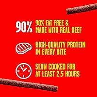 Vista 4 de Pup-Peroni Golosinas para perros, sabor a carne magra, 22.5 onzas, hechas con carne de res real, 90% libre de grasa