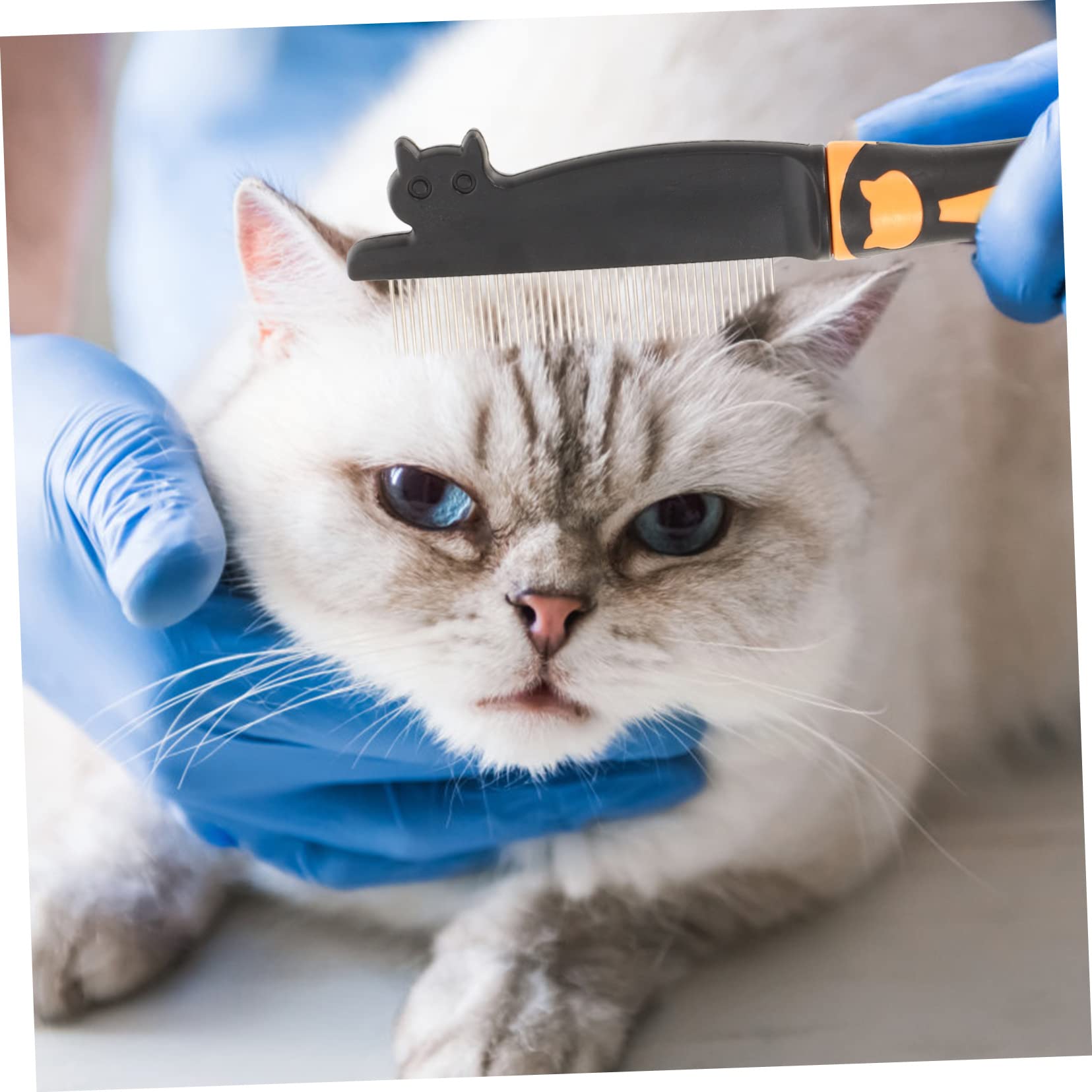 Mipcase 3stücke Portable Hundekamm Aus Edelstahl Verschleißfestes Pflegewerkzeug Für Hunde Und Katzen Für Entfernung Von Verfilzungen Und Losem Fell Komfortable Massage Für Haustiere
