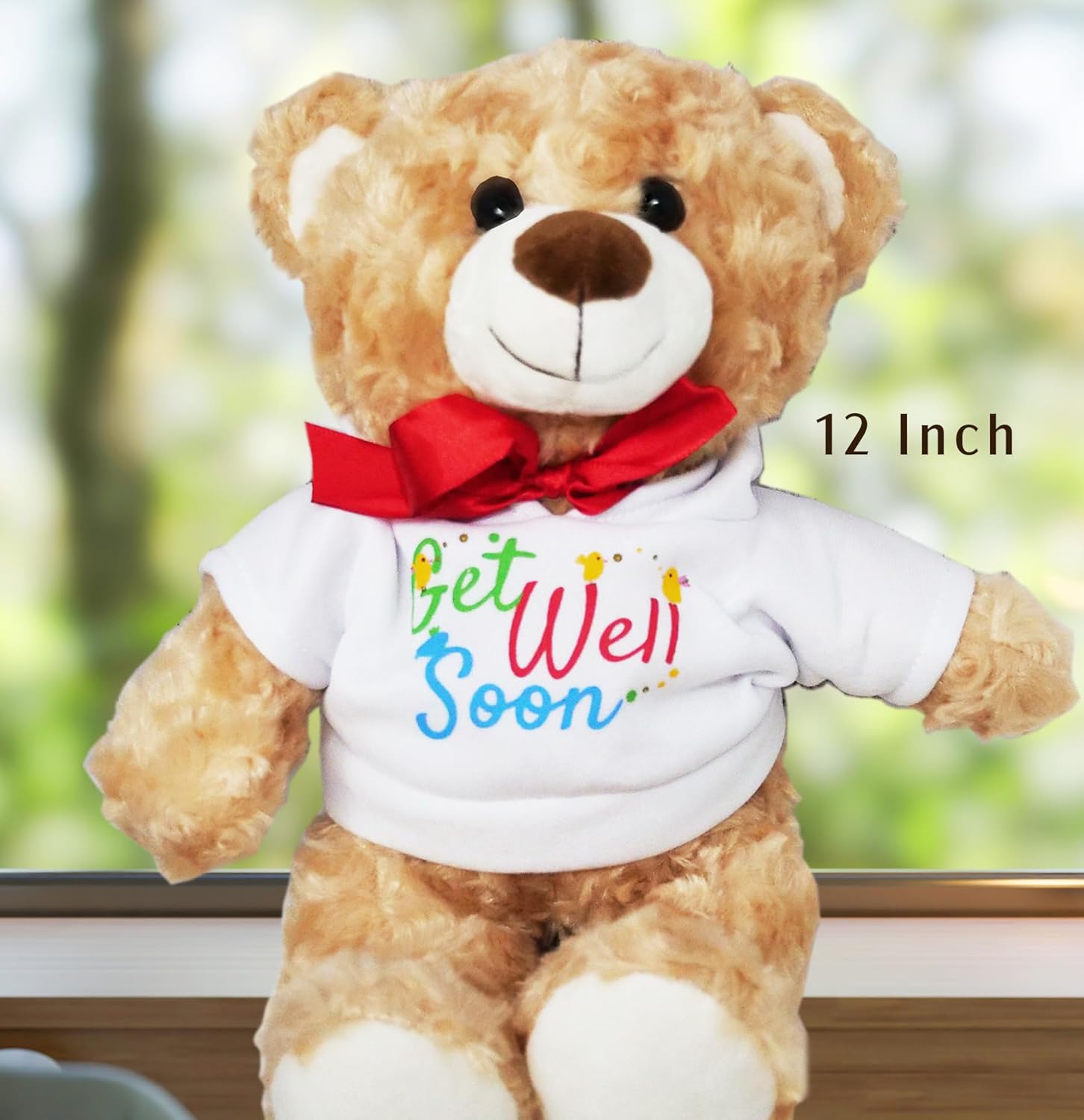 GET WELL GIFT BASKET, care package, w/Teddy Bear & Balloon, Candy & Snacks, greeting card for a sick kid. Recovery gift for a child boy or girl, Feel better soon for home or hospital - Image 4