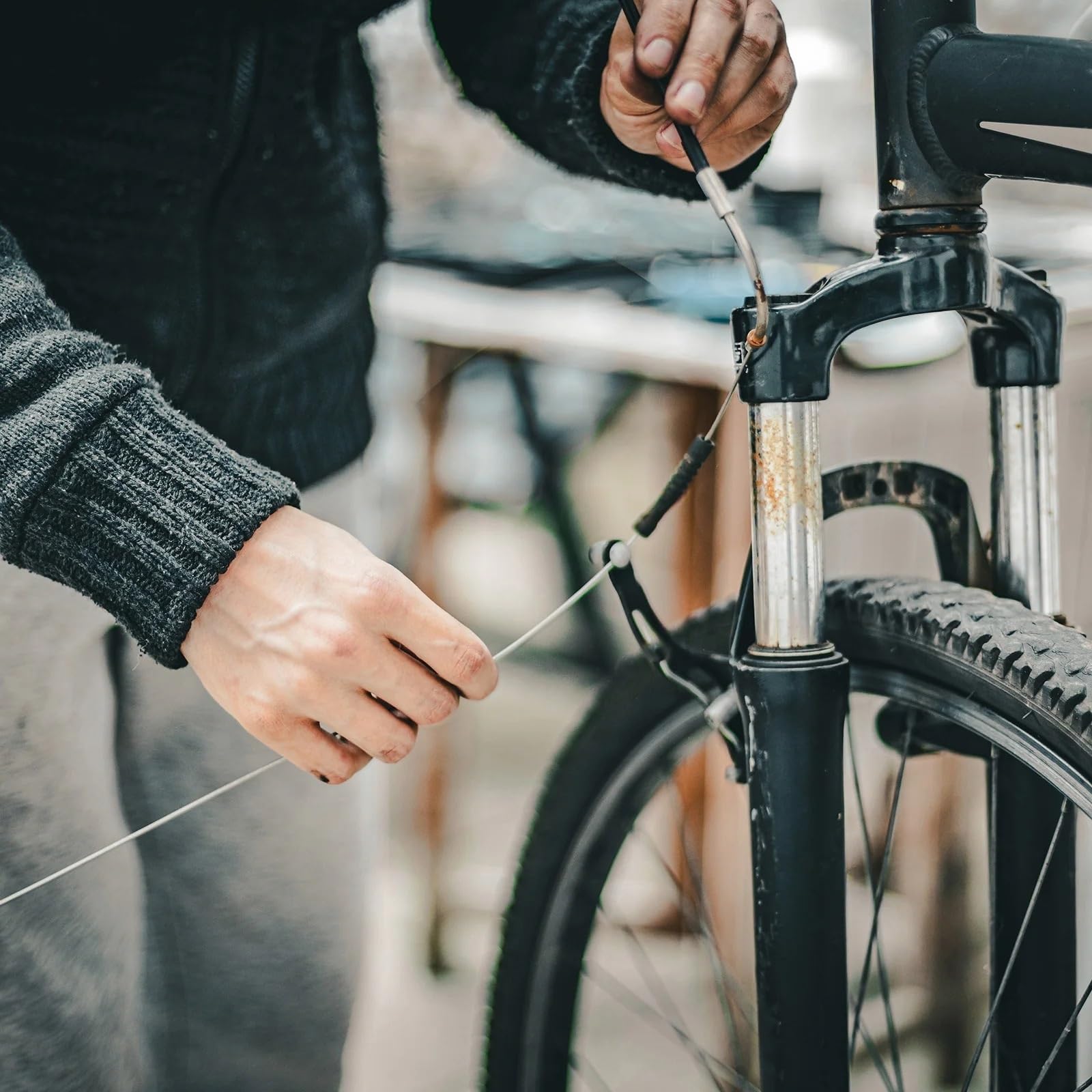 Generisch 2,5 M Universal-Fahrrad-Brems- Und Schaltkabelhüllen-Set, Innenkabel-Ersatzset