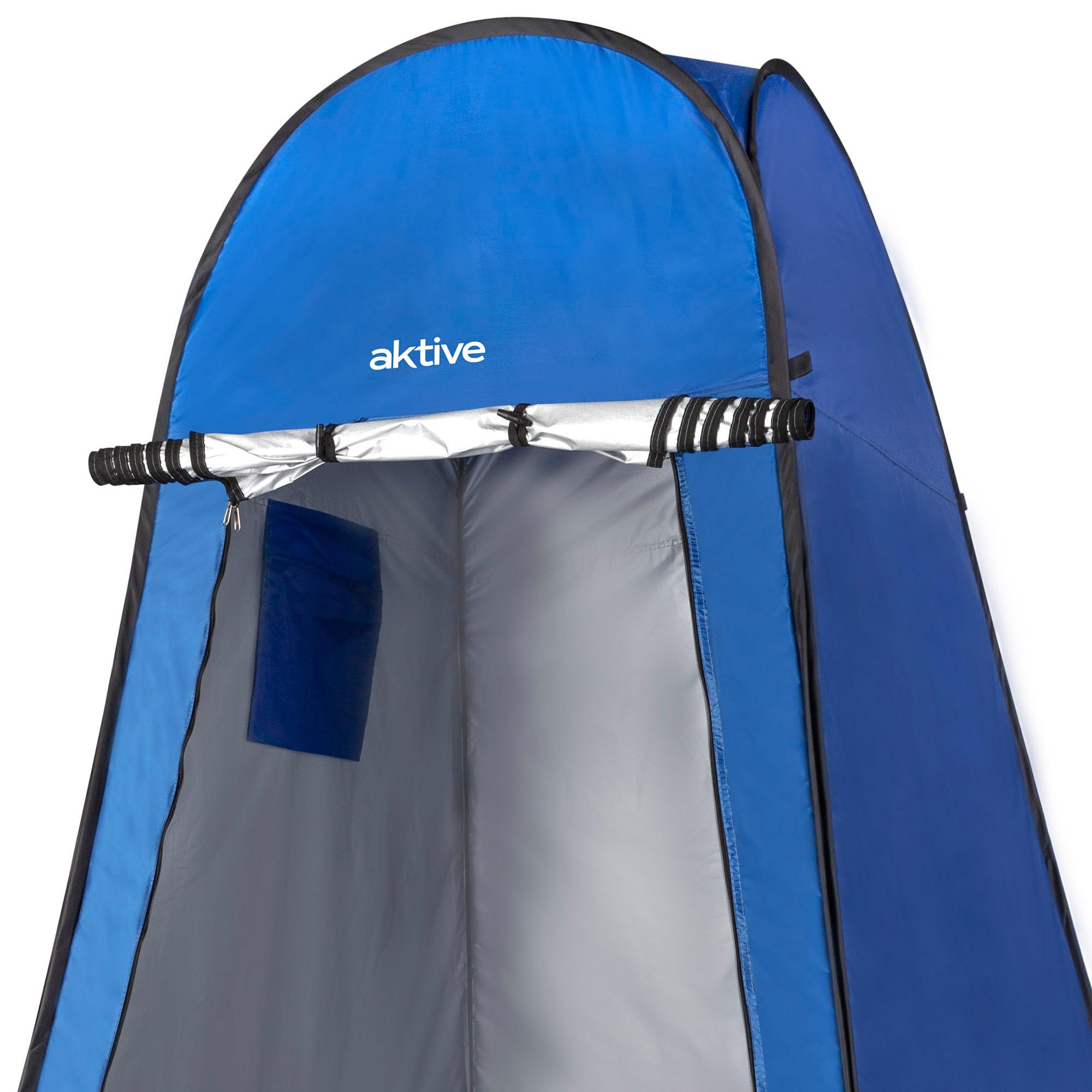 AKTIVE Tenda da campeggio con doccia e spogliatoio 120x120x185 cm, Pieghevole, Impermeabile
