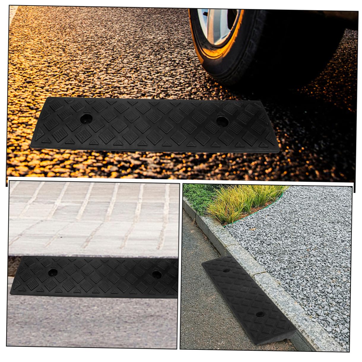 2 Stück Türschwellenrampe Rollstuhlrampe Rampe Türschwelle Tragbare Indoor-Kehrrobotertür Bordsteinrampe für Rollstühle Rollatoren Elektroroller