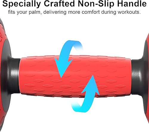 Miniatura 7 de Juego de mancuernas ajustables de 255590 libras, mancuernas 10 en 1 con mango de textura antideslizante, ajuste de velocidad de 1 segundo, gimnasio