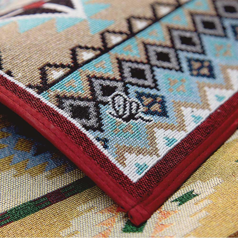 OLIVO.shop | SPRINT KILIM Tapis de cuisine moderne GEOMETRIque, corsia antidérapant géométrique, différentes dimensions (55 x 280 cm, marron)