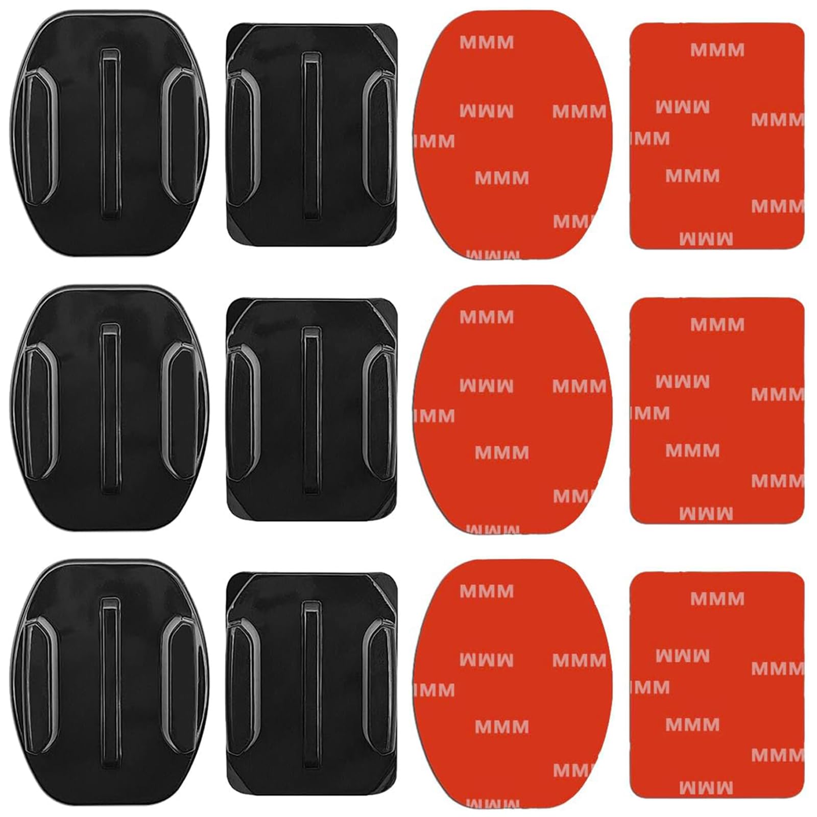 6 Paquetes Pegatina Casco Soporte 3M Adhesivo Almohadillas Hebillas Tornillo Accesorios Compatible con GoPro Hero 13 12 11 10 MAX 9 8 7 6 5 Session dji Osmo Cámaras de Acción
