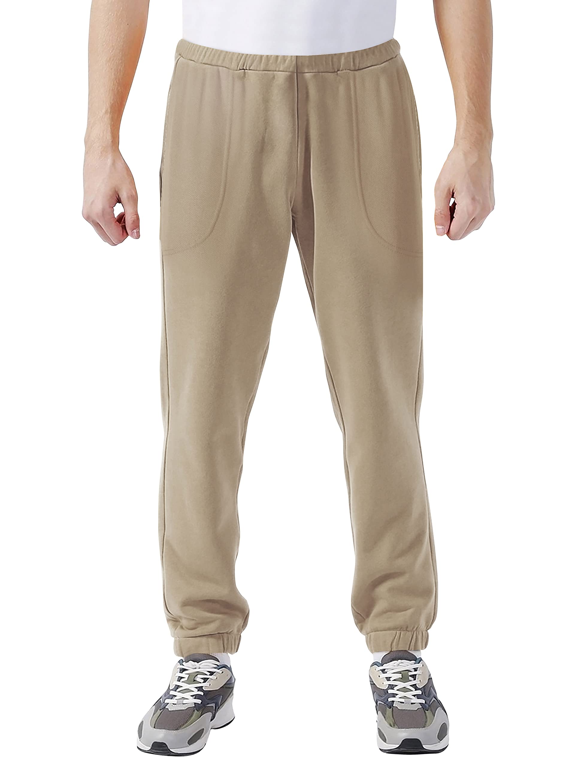 Hat and BeyondMens Lightweight Sweatpants Elastic Pockets Jogger Pants