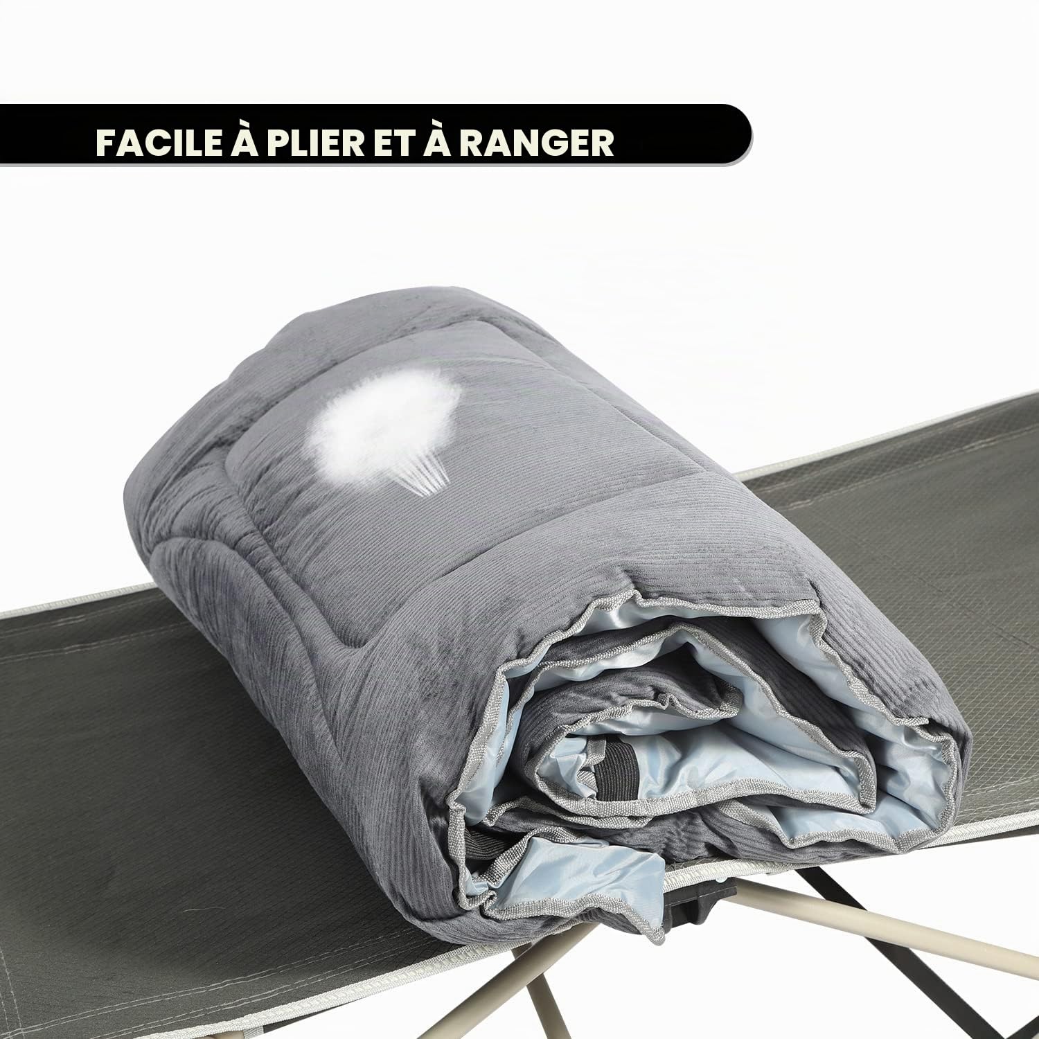 Redcamp XL Matelas de lit de Camping en Coton Doux et Confortable Matelas de Camping épais Matelas Simple