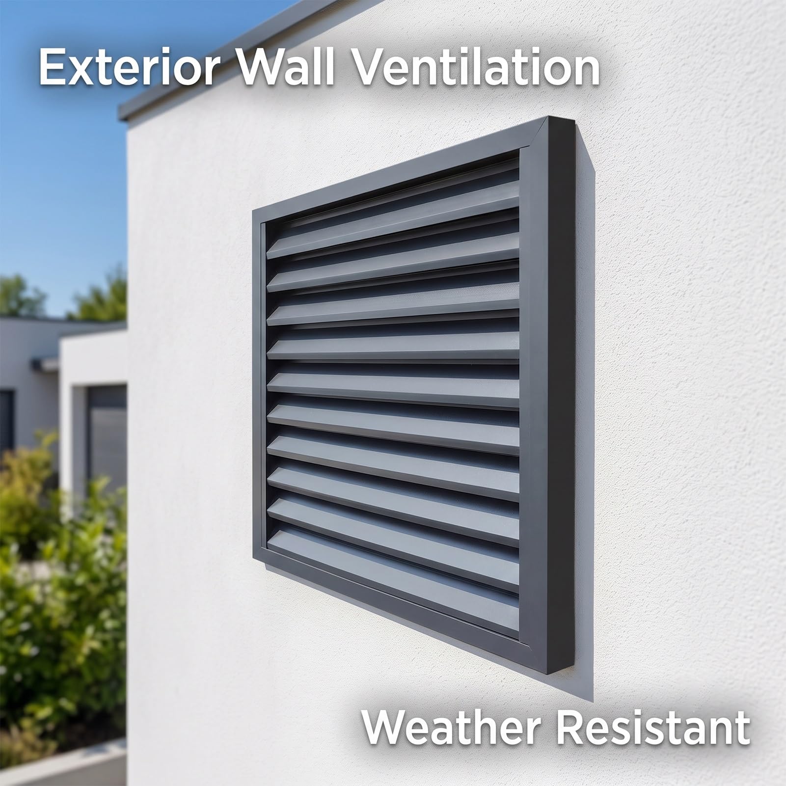 Lüftungsgitter Aluminium Quadrate Einbau Außenwand