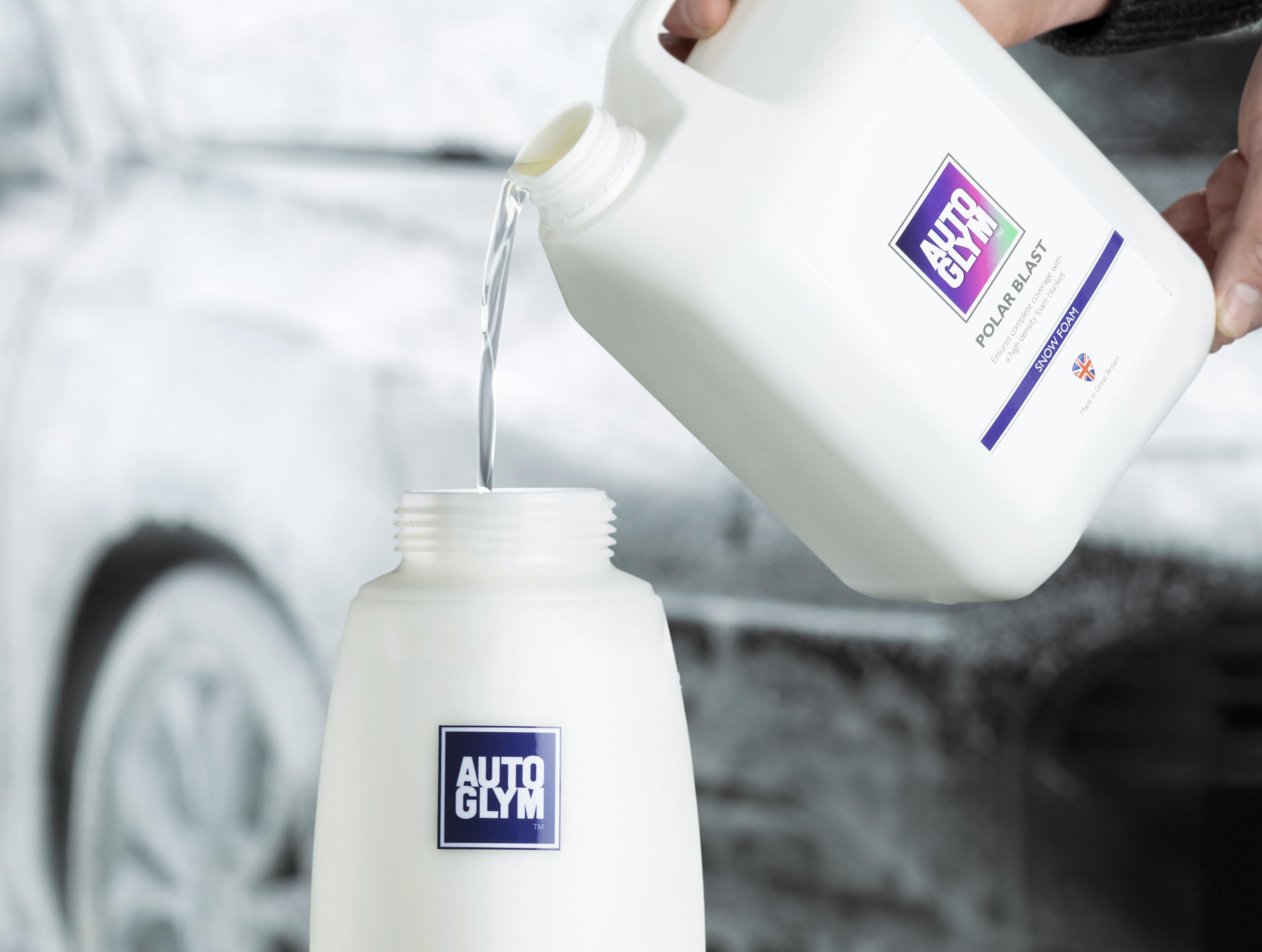 Autoglym Opryskiwacz z pianki polarnej, trwały opryskiwacz do nakładania pianek polarnych, opryskiwacz z pianki śnieżnej, nie wymaga myjki ciśnieniowej
