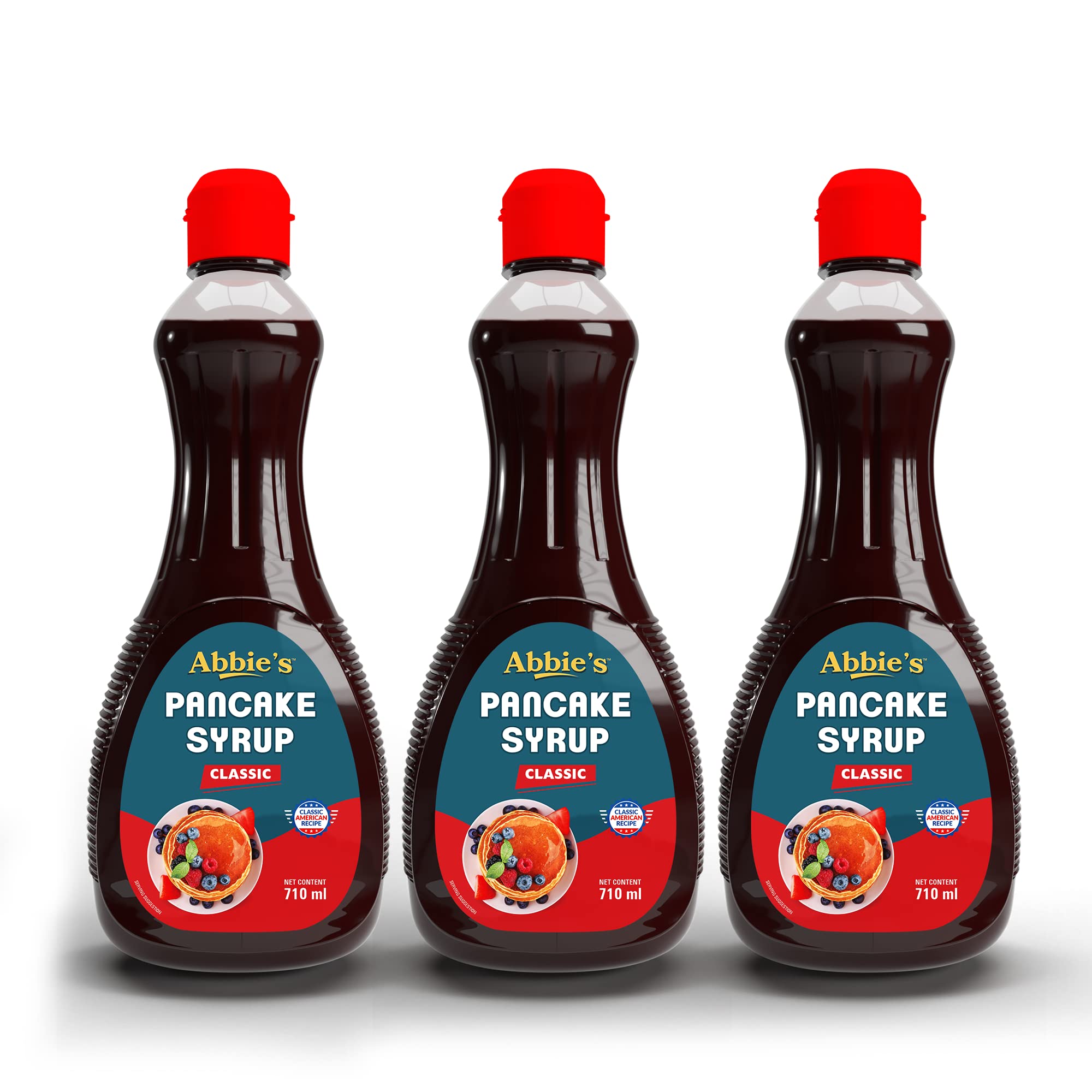 Abbies Pancake Syrup, 710 ml Pack of 3 Authentic American Recipe | Use on Pancakes, Waffles, Ice Creams, Crepes, French Toast (B0B7FGD3KQ) Amazon Price History, Amazon Price Tracker