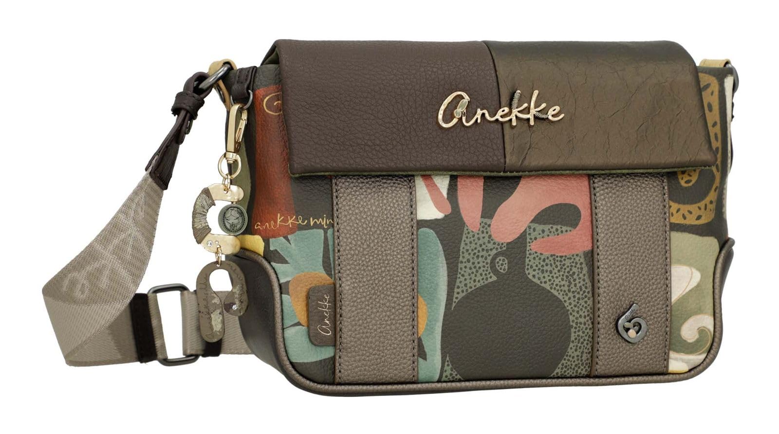 Anekke Bandolera con solapa estampada Amphora