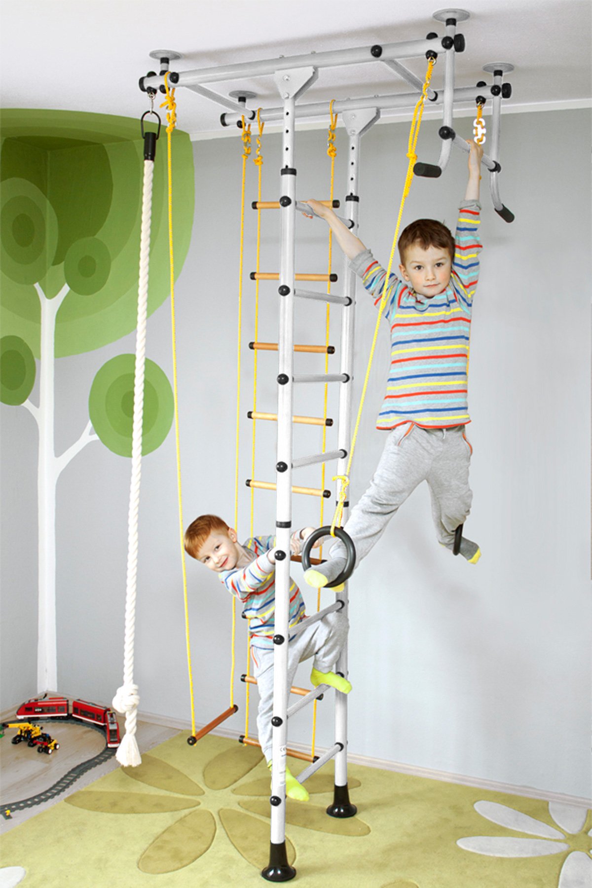 Espalier Gymnastique FitTop M3 – Tour De Force, Anneaux, Corde, Trapèze, Pour Enfants Et Adultes
