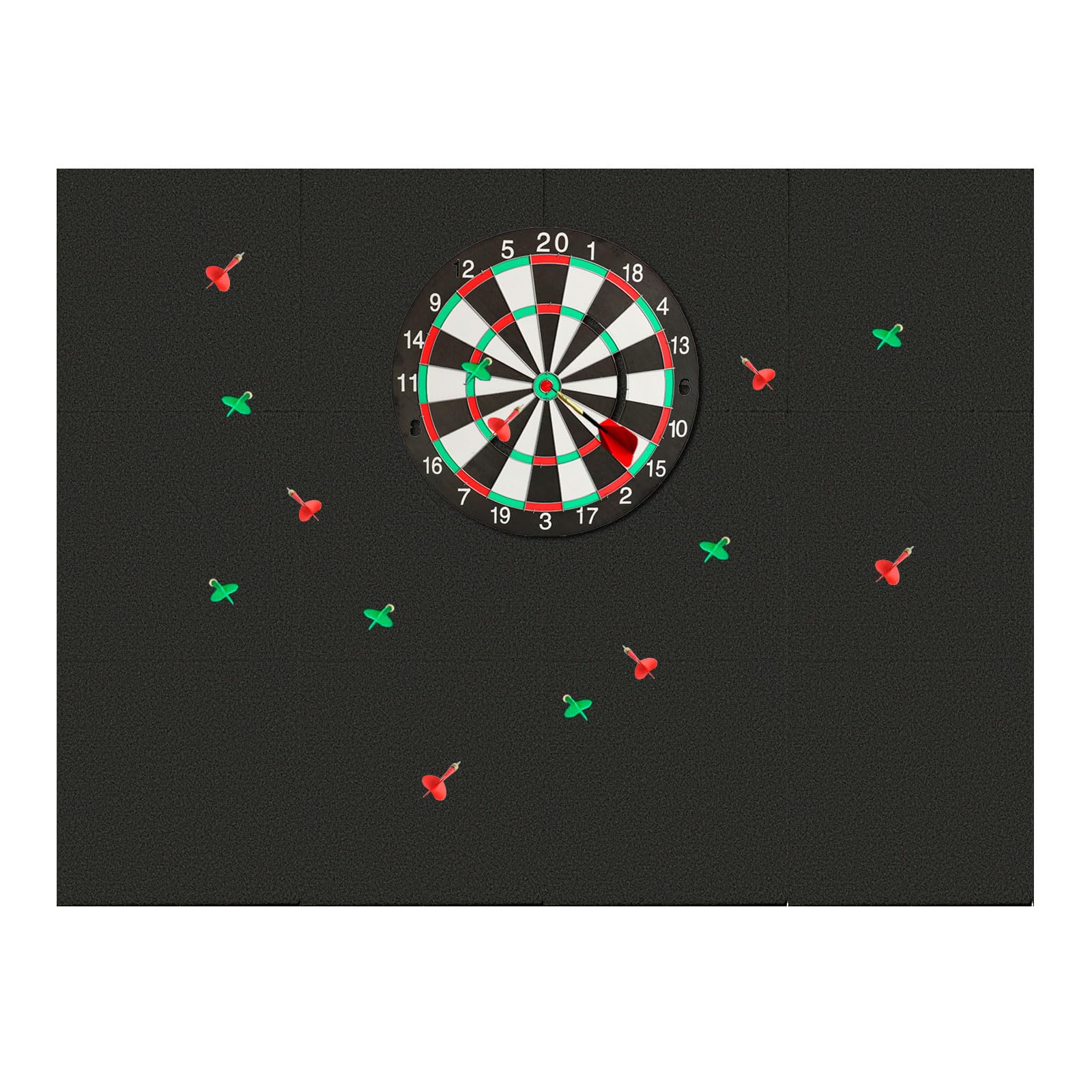Large Dart Board Wall Protectors: 36x48x0.5'' Large Dartboard Surround Backboard Behind Dart Board Wall Backing Self-Adhesive