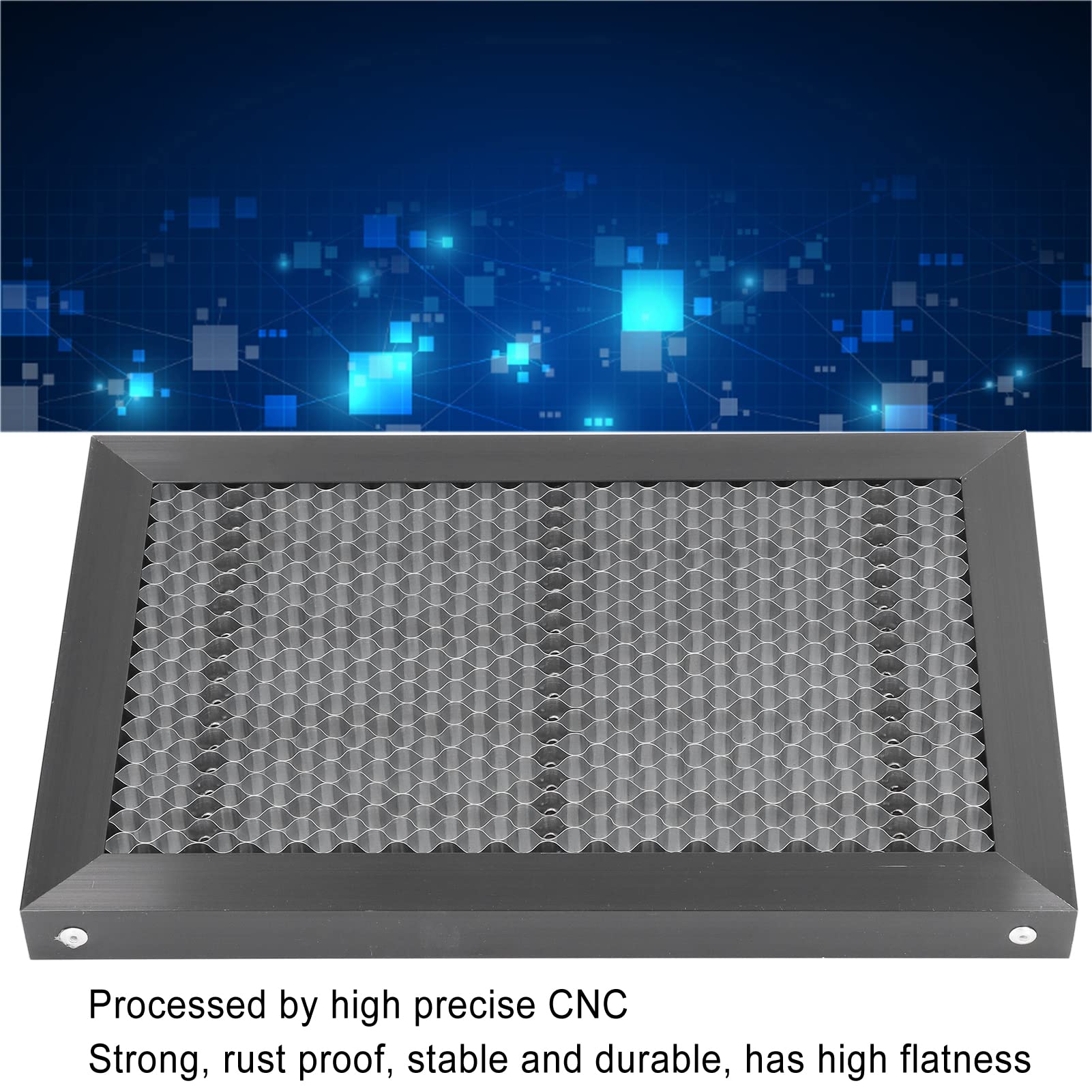 Tavolo di Lavoro Honeycomb CNC 300 x 200 x 22 mm, Piano Alveare Lavorato, Compatibile con Diverse Macchine per Incisione