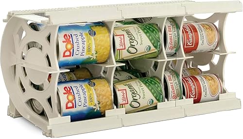 Miniatura 10 de Shelf Reliance Alimento compacto de despensa Cansolidator con sistema de rotación, ensamblaje entrelazado y paneles ajustables con capacidad para