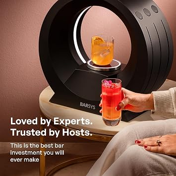 Barsys 360 Cocktail Maker Machine (Black) : Smart Margarita Machine & Home Bartender Drink Maker for Cocktails, Mixed Drinks, and Mocktails
