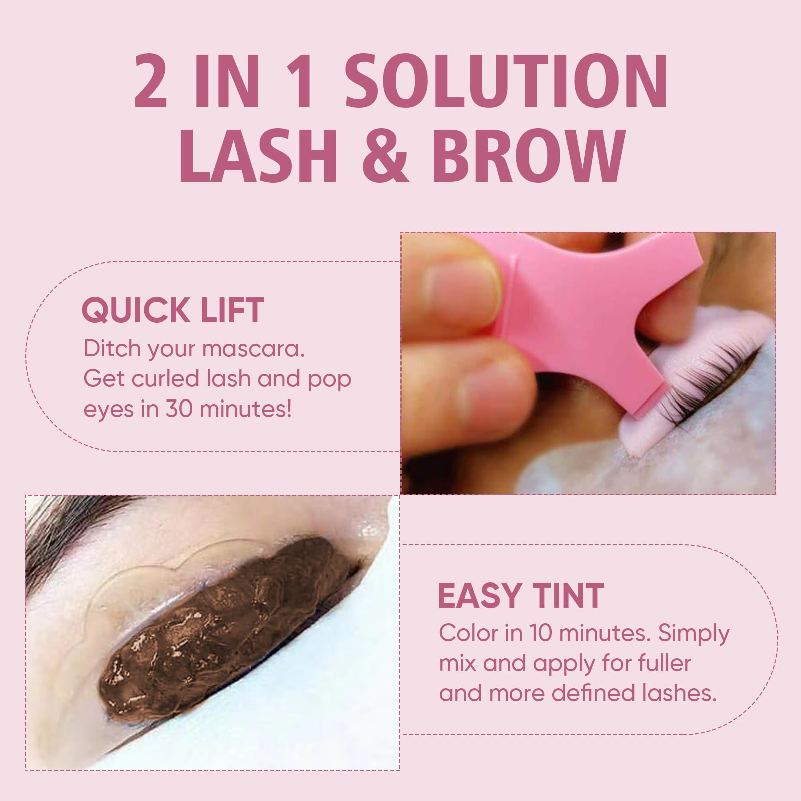 Lomansa Lash Lift and Tint Kit, Lash Lift Kit and Tint, Eyelash Perming Kit and Brow Lamination for Salon and Beginners(Lash Lift Balm) - Image 2