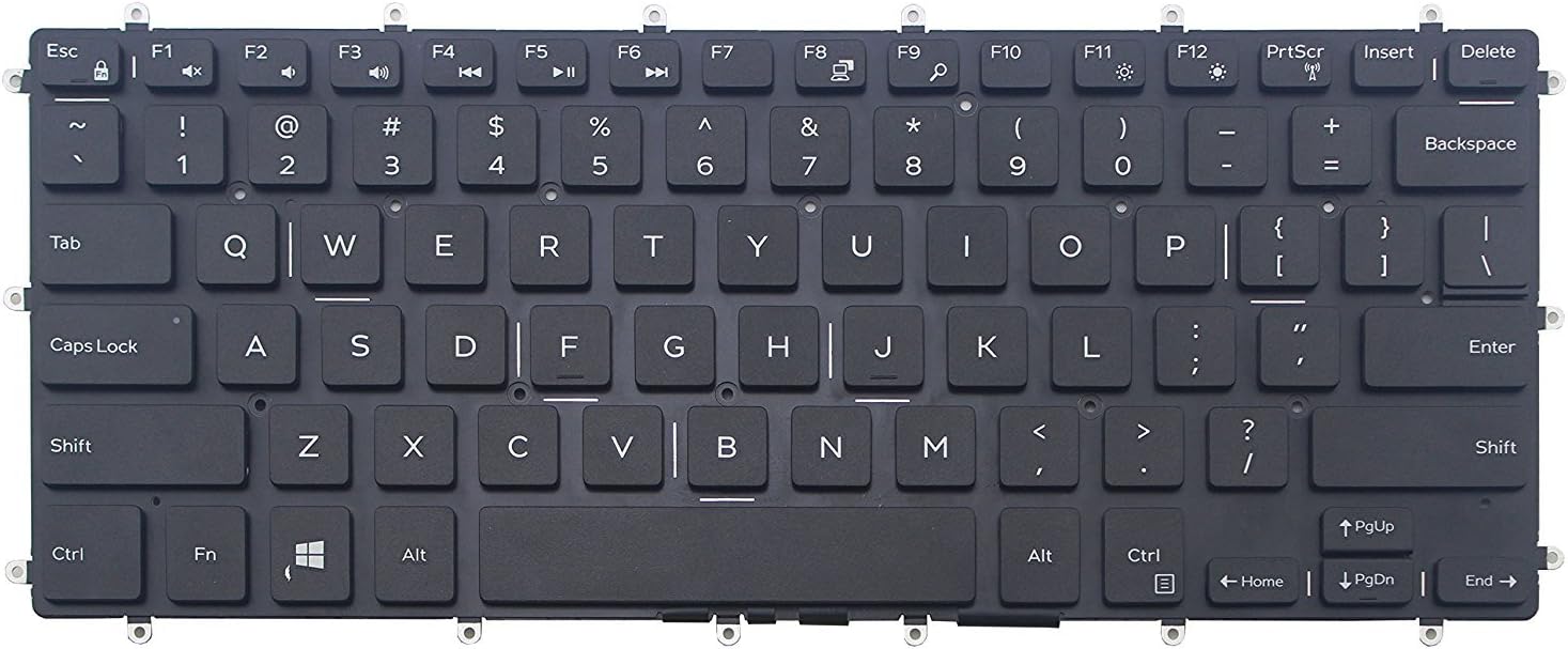 Original New for Dell Inspiron 13 5368 5378 7368 7378 2-in-1 US Keyboard