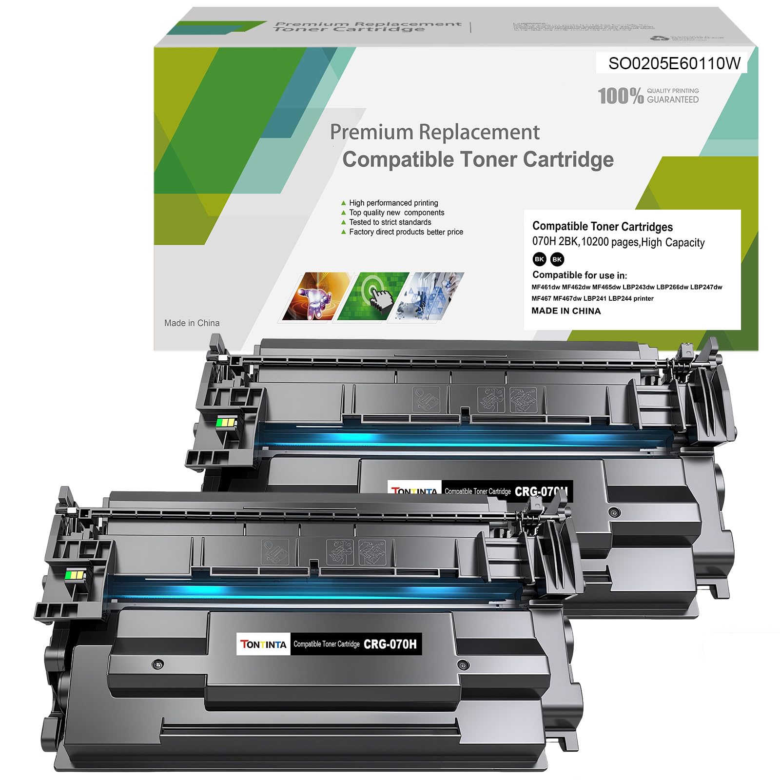070H CRG-070H CRG070H ( 070 ) Cartucce Toner Compatibili Alta Capacità 2 Neri per Canon i-SENSYS MF461 MF461dw MF462 MF462dw MF463 MF463dw MF465 MF465dw LBP243 LBP243dw LBP266dw LBP246dw LBP247dw