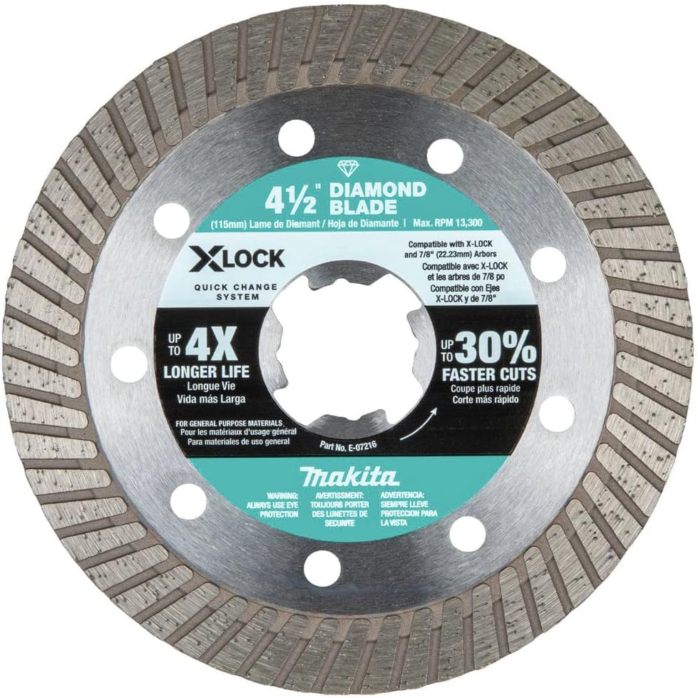 Makita E-12647 X-Lock 4-1/2" Diamond Blade Variety Pack for Masonry Cutting, 3/pc - Image 3
